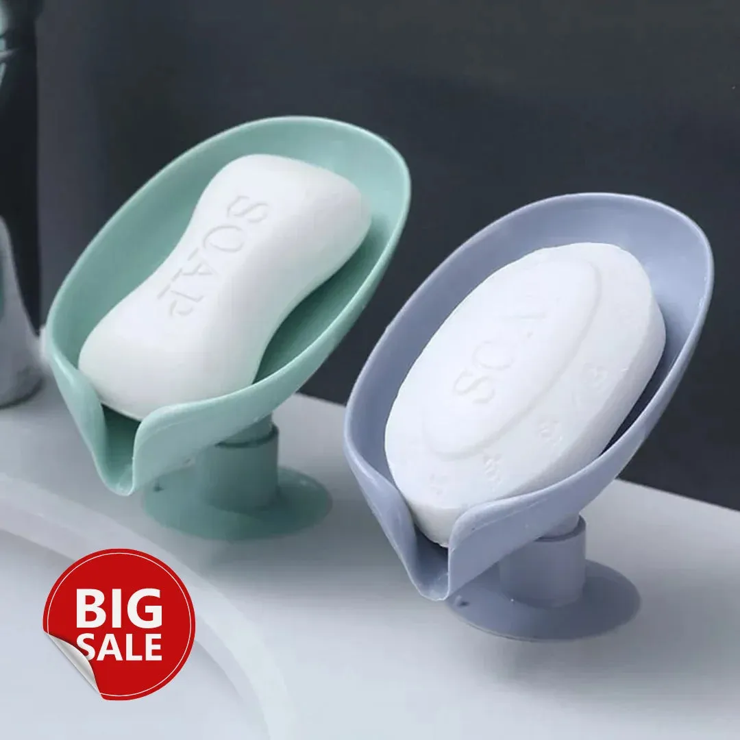 Premium Suction Drain Soap Tray – Wall Mounted Soap Holder with Suction Cup for Bathroom, Kitchen & Wash Basin(Random color) - Buy Online at Alikart