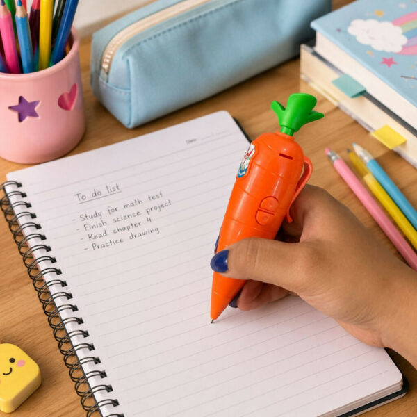Carrot Shape Voice Recording Pen Toy for Kids with Playback Function