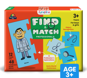 Professionals Puzzle – Ages 3+ (48 cardboard puzzle pieces) Find & Match series