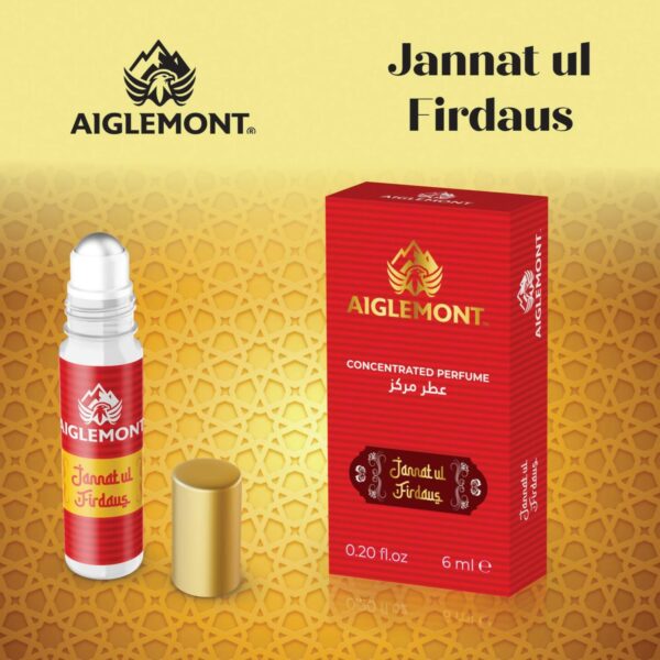 Aiglemont’s Jannatul Firdaus, 6ml Roll-on, Alcohol free, Long Lasting Attar