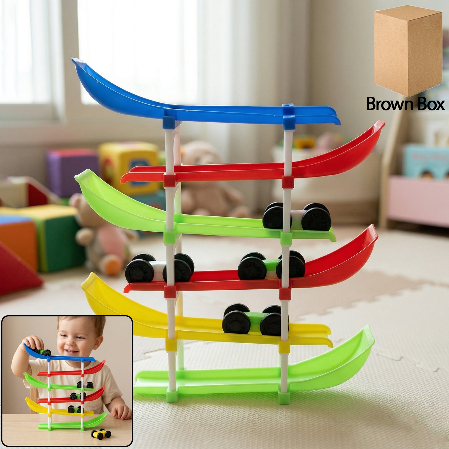 Premium Kids Multi-Level Car Racing Track Toy Set 1 Set - Buy Online at Alikart