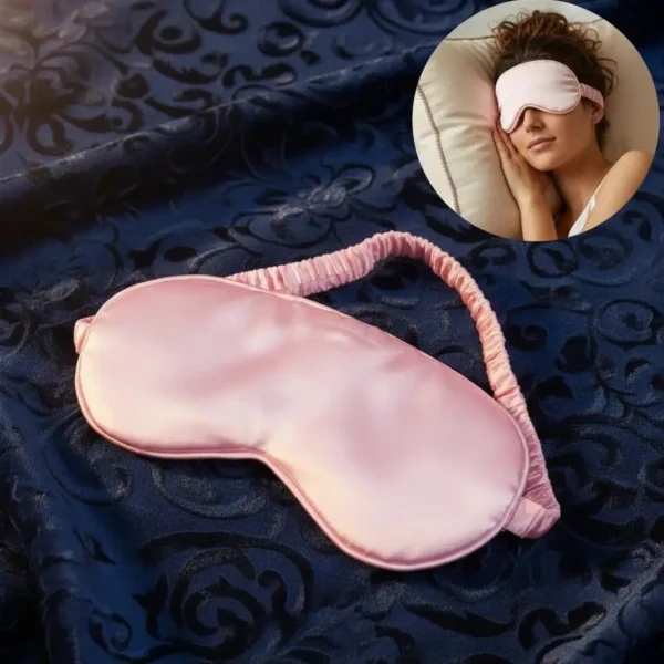 Satin Silk Eye Mask for Deep Sleep & Travel