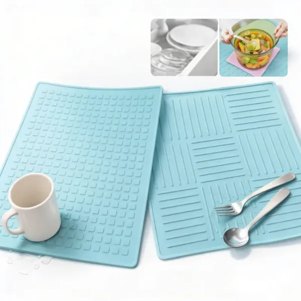 Silicone Trivet Mat / Hot Pad (Pack of 2) – Heat Resistant Non-Slip Kitchen Hot Pot Holder | Random Color