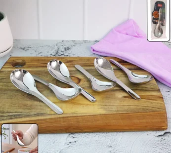 Apex Premium Stainless Steel Soup Spoon Set – 6 Pieces