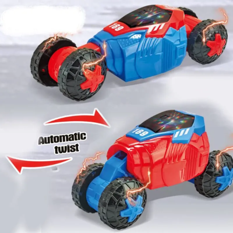Premium Sprite Twist Automatic Electric Car Toy with Lights & 360° Rotation – Battery Operated Stunt Car for Kids - Buy Online at Alikart