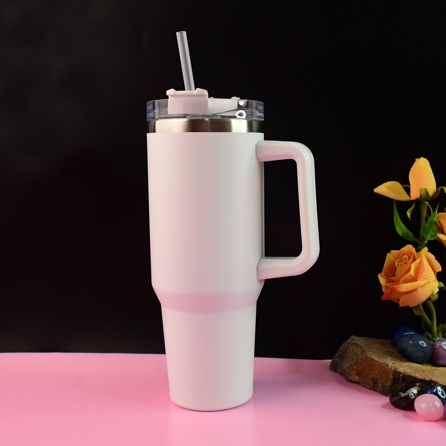 Cutomized Premium Stainless Steel Vacuum Insulated Tumbler Travel Mug (890ML / 1 Pc) - Detailed Feature View 8