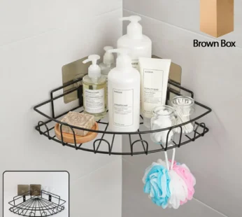 Wall-Mounted Corner Bathroom Storage Rack (1 Pc)