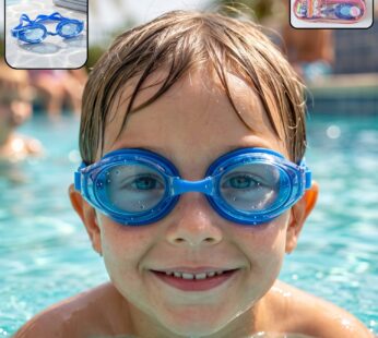 Kids Durable Swimming Goggles with Soft Cushion Seal and Adjustable Head Strap  – 1 Pc