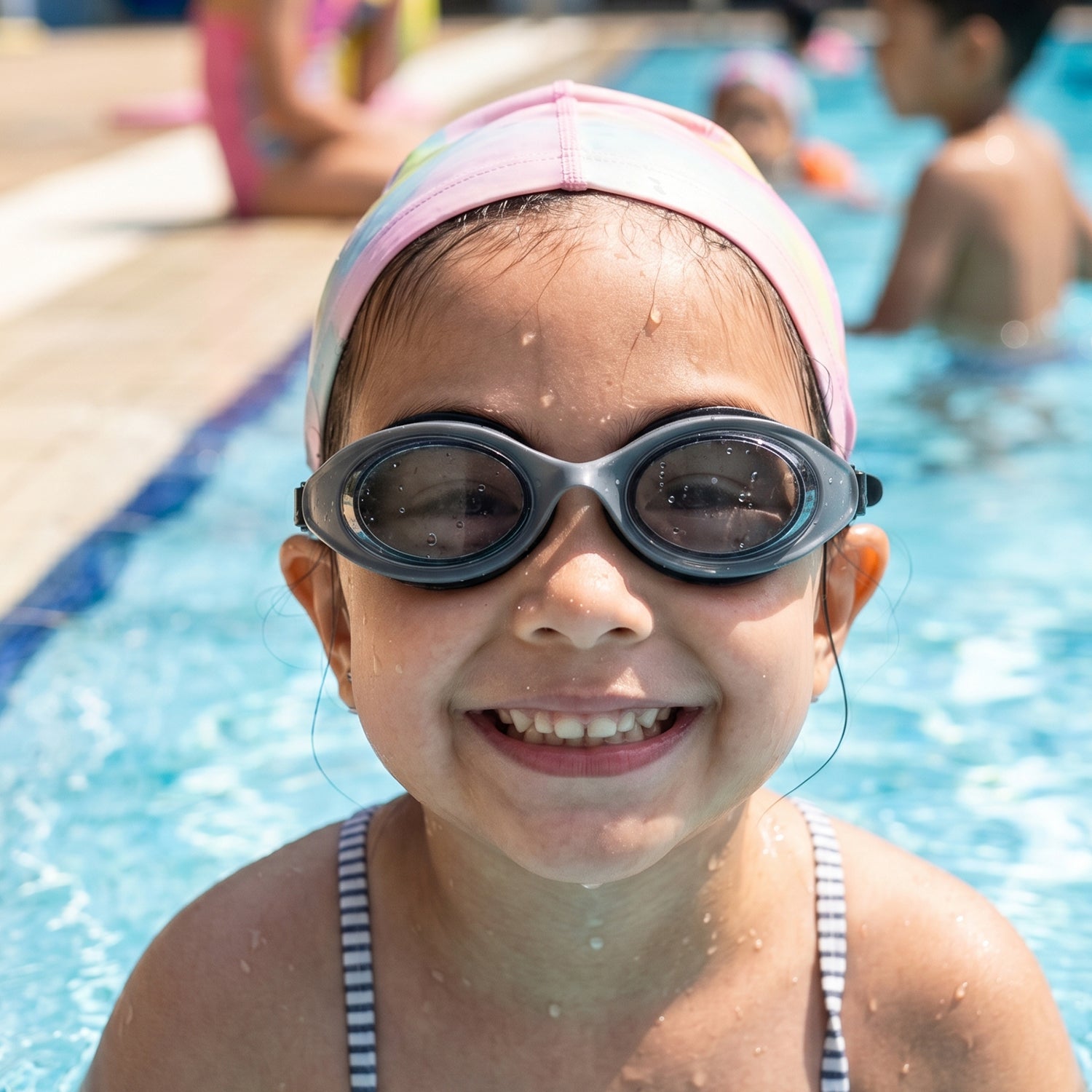 Kids UV Protection Swimming Goggles with Anti-Fog Lens and Comfortable Fit – 1 Pc - Detailed Feature View 2