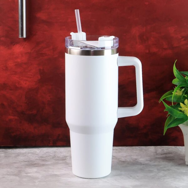 White Extra Large Insulated Travel Mug, Tumbler (1200ML – 1 Pc)