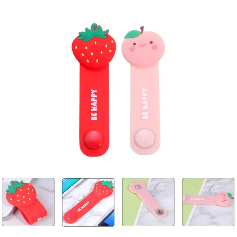 Tangle-Free Cartoon Earphone Wire Wrap Winder – Cute Cable Manager & Holder Strap (Random Cartoon design-Pack of 1) - Detailed Feature View 4