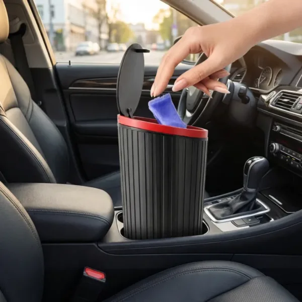 Mini Car Trash Can – Portable & Compact Auto Garbage Bin for Car, Office & Travel