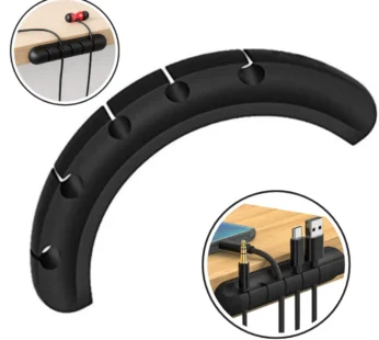 5 Cavity Cable Organizer (Pack of 2) – Multipurpose Wire Holder & Cord Management Clips