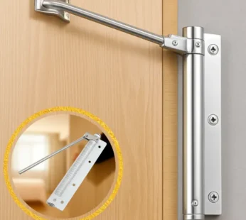 Automatic Door Closer – Adjustable Spring-Loaded Stainless Steel Self Closing with Allen Key & Screws