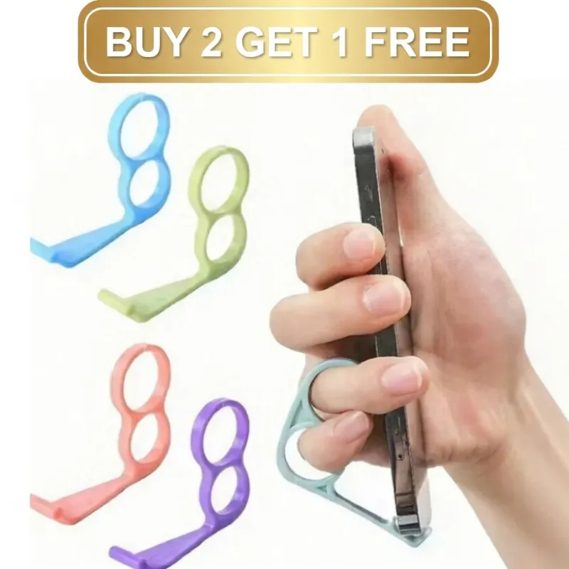 Premium Tabletop Finger Grip Mobile Ring Holder - Portable Anti-Fall Phone Stand-BUY 2 GET 1 FREE (Random color) - Buy Online at Alikart