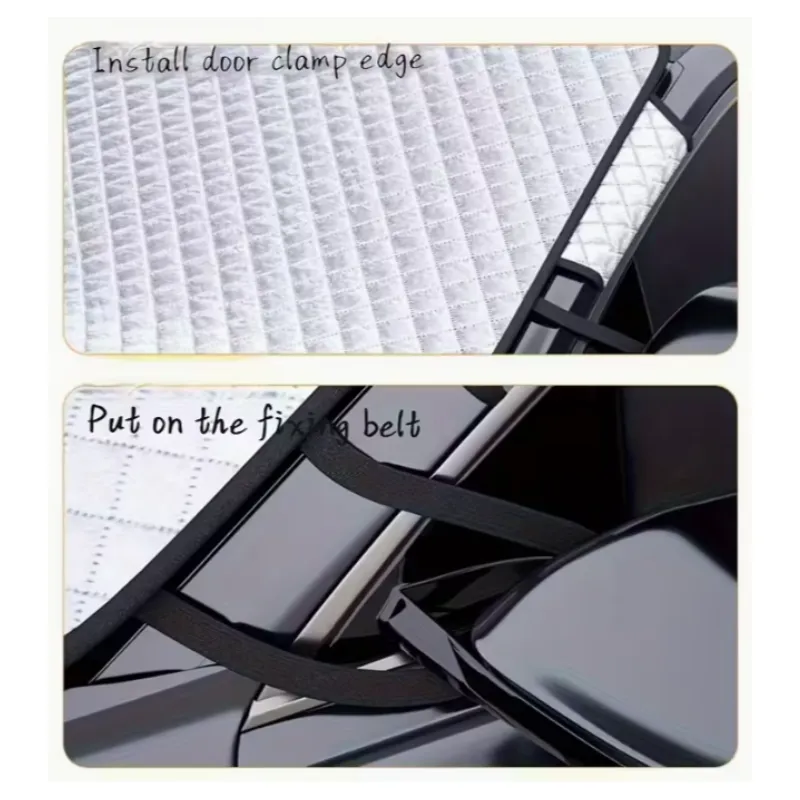 Premium Car Sunshade - Ultimate UV Protection & Heat Blocker for Windshield (Pack of 1) - Detailed Feature View 2
