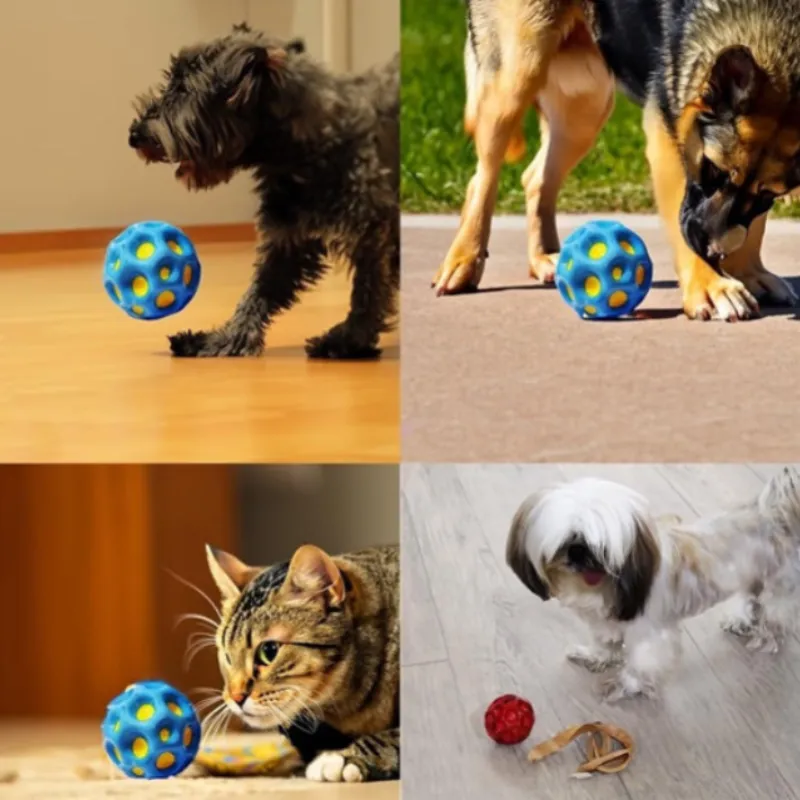 Bouncy Moon Ball for Kids – High Bounce Rubber Toy for Indoor & Outdoor Play (Random Color- Pack of 1) - Detailed Feature View 3