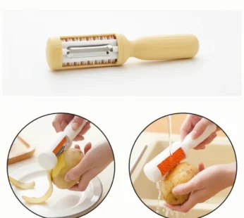 2-in-1 Durable Potato & Vegetable Peeler – Multifunctional Kitchen Tool for Cucumber, Fruits & Potatoes(Pack of 1)