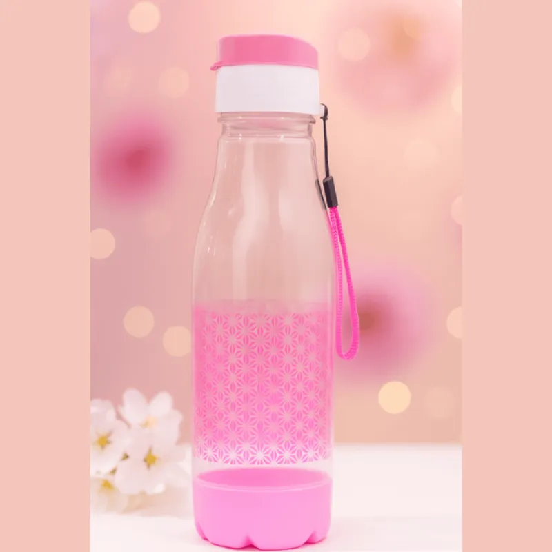 600ml Bliss Plastic Water Bottle – Leak-Proof Flip Cap Sports Bottle (Random color-Pack of 1) - Detailed Feature View 1