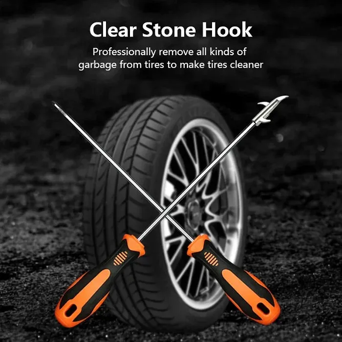 Premium 2 in 1 Car Tyre Stone Removing Tool – Tyre Groove Cleaner & Stone Remover for Car & Bike - Buy Online at Alikart