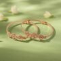 Premium Classic Silver Plated Textured Kada Bracelet (2 Pc) - Buy Online at Alikart