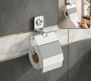 Premium Stainless Steel Wall Mounted Toilet Paper Holder with Cover