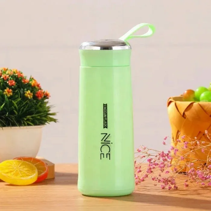 400ml Printed Glass Water Bottle – Leak-Proof Travel Bottle with Cute Design, Reusable Eco-Friendly Bottle for Office, School & Outdoor Use(Random color-Pack of 1) - Detailed Feature View 2