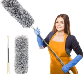 Extendable Microfiber Feather Duster – Telescopic Cleaning Brush for Dust, Cobwebs & Hard-to-Reach Areas (Pack of 1)