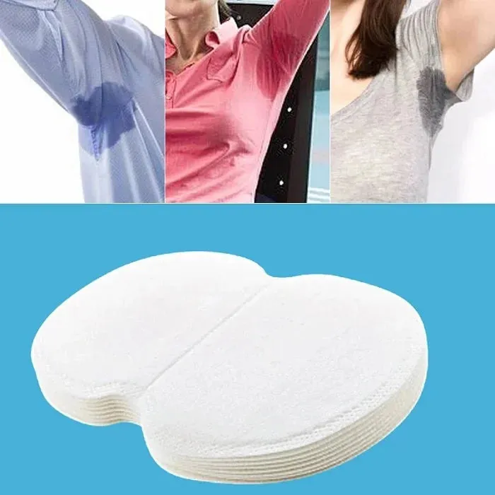 Premium Underarm Sweat Absorbing Pads – Anti-Sweat Disposable Armpit Pads for Odor Control & Clothing Protection (Pack of 10 Pcs) - Buy Online at Alikart