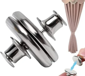 2 Pcs Magnetic Curtain Button Buckle Set – Decorative Magnetic Tiebacks for Curtains, Drapes & Blinds [Buy 1 Get 1 Free]