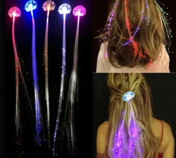 Flashing LED Hair Braid (Pack Of 2)