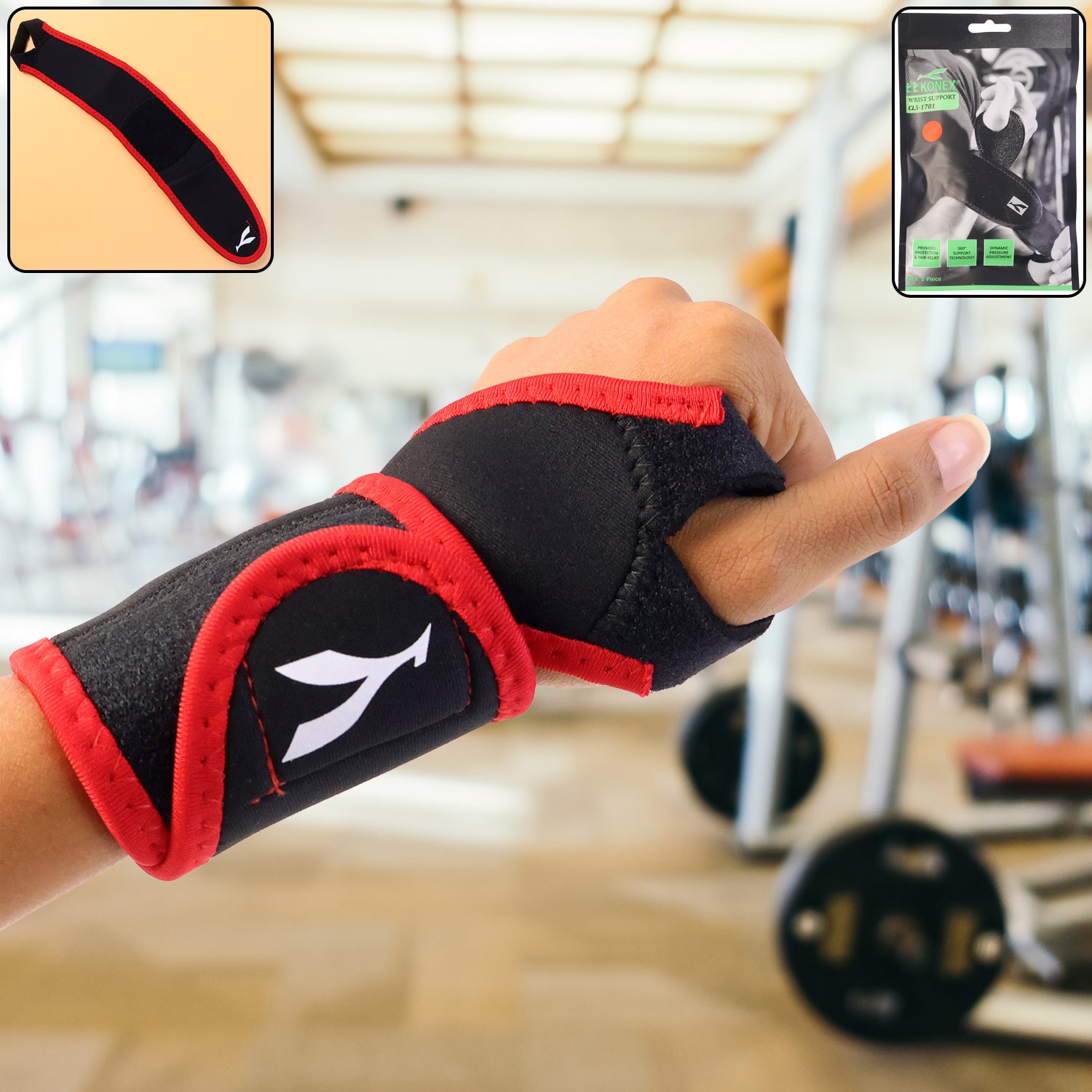 Premium Adjustable Wrist Support Brace (1 Pc) - Buy Online at Alikart