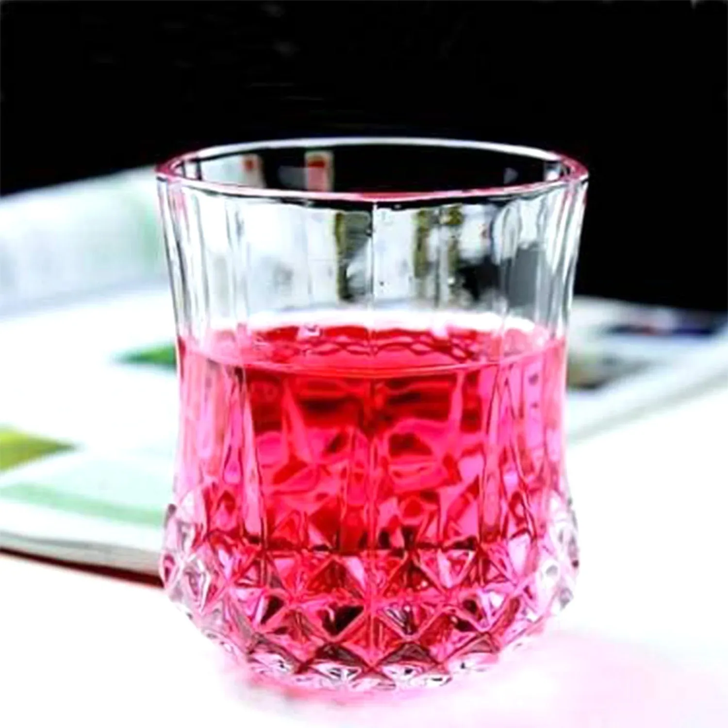 Heavy unbreakable Stylish look fully Transparent Glasses Set 250 ml (6pcs) - Detailed Feature View 5