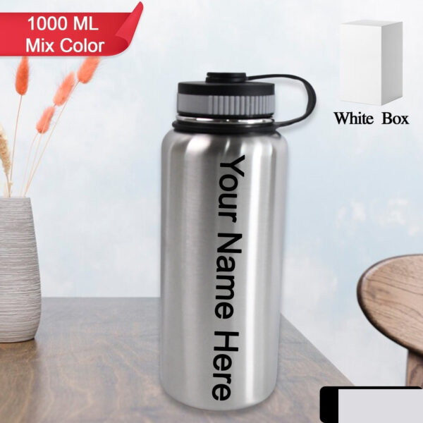 Custom Stainless Steel Double-Wall Vacuum Insulated Water Bottle (1000 ML / Mix Color)