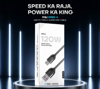 Ultra Fast 120W USB to Type C Charging Cable (1 Pc, 1 Mtr)