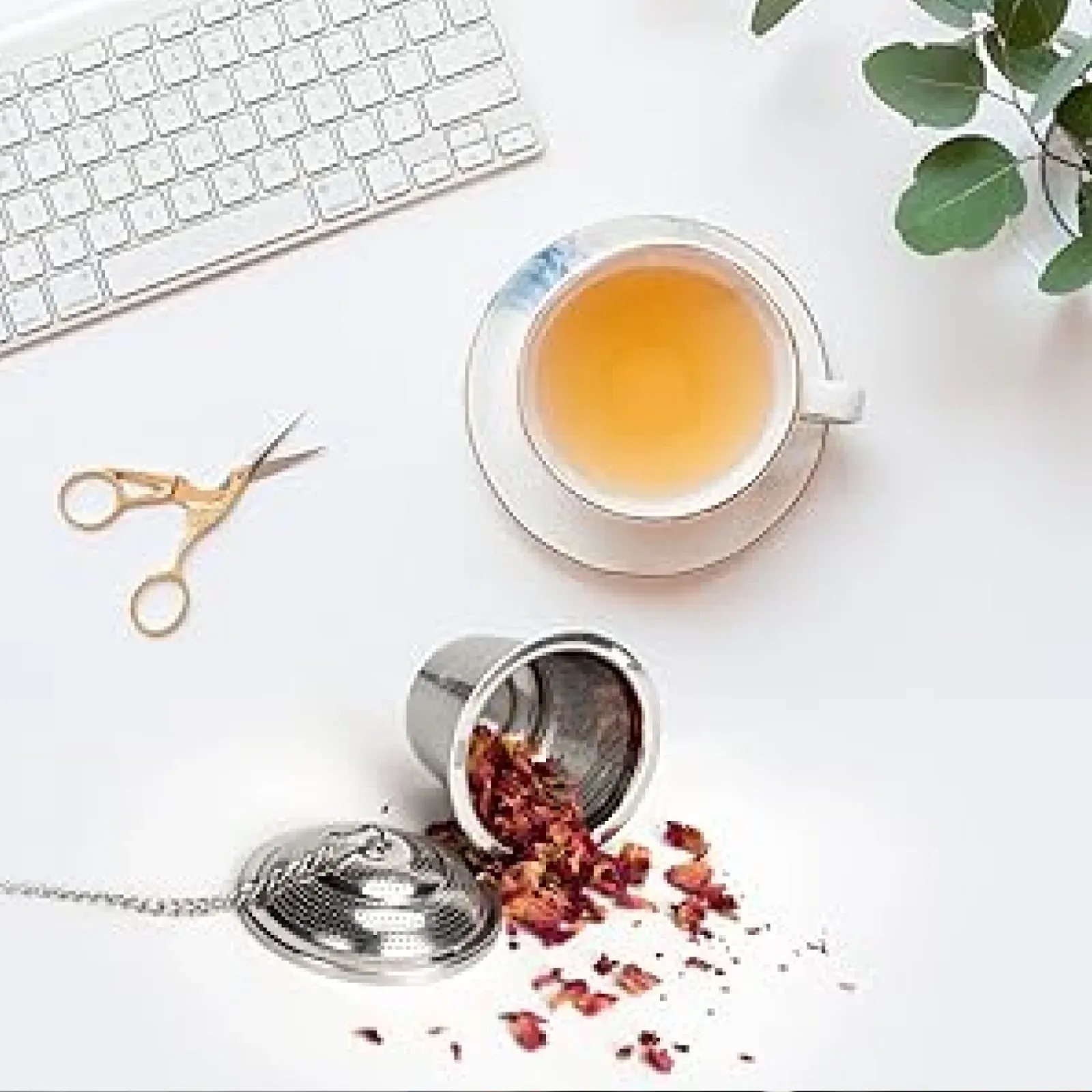 SS Easy Tea Filter for Filtering Tea in Household and Official Kitchen Use - Detailed Feature View 2