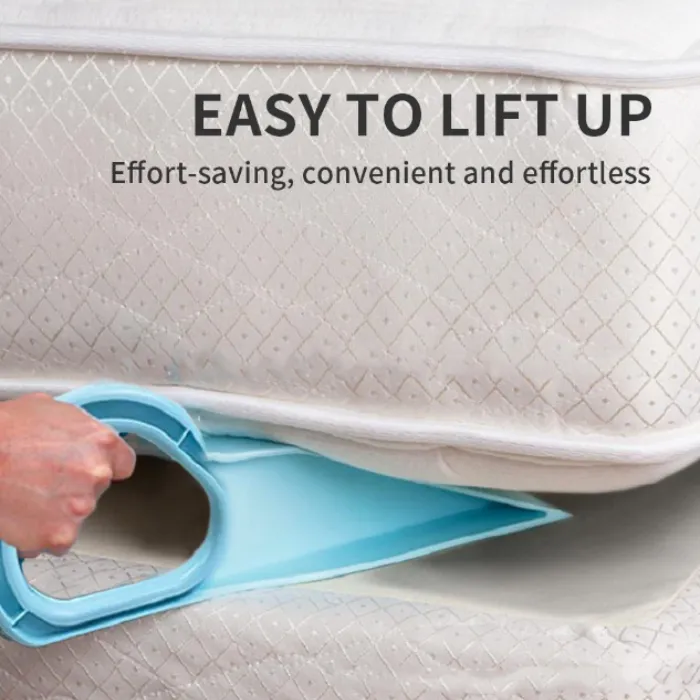 38 cm Bedsheet Mattress Lifter & Tucker Tool – 2-in-1 Mattress Lifter Stand and Wedge Elevator for Easy Bed Making, Lifting & Tucking Sheets (Pack of 1) - Detailed Feature View 2