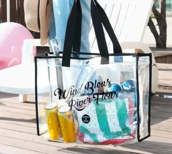 Women’s Transparent Handbag | Clear PVC Shoulder Tote Bag for Travel, Office & Daily Use (Stylish & Durable)