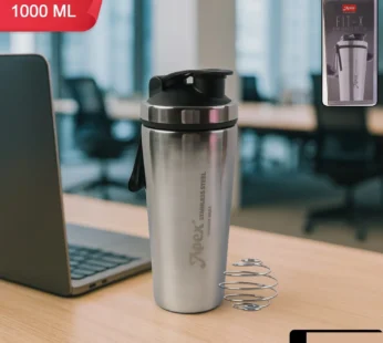 Apex Stainless Steel Gym Shaker Bottle and Spring (1000ML / 1 Pc)