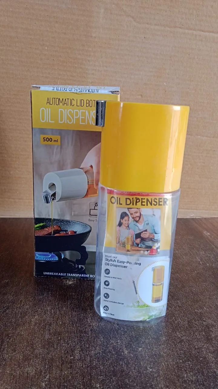 500 ml Automatic Oil Dispenser Bottle with One-Touch Controlled Pour Spout (1 Pc) - Detailed Feature View 6