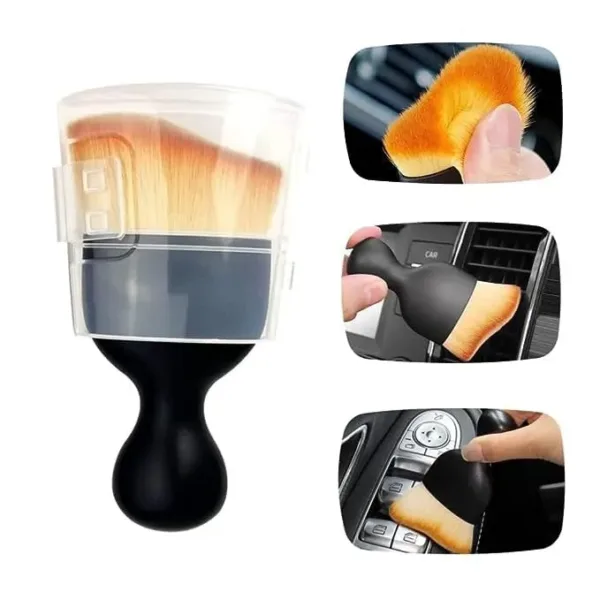 Multi-Purpose Soft Cleaning Brush – Compact Dust Remover for Car Interiors, Keyboards, Windows & Home Appliances