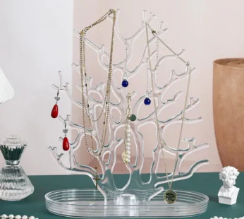 Elegant Coral Jewelry Rack – Stylish Organizer for Necklaces & Earrings