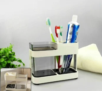 Multipurpose Toothbrush & Toothpaste Stand Holder (1 Set)