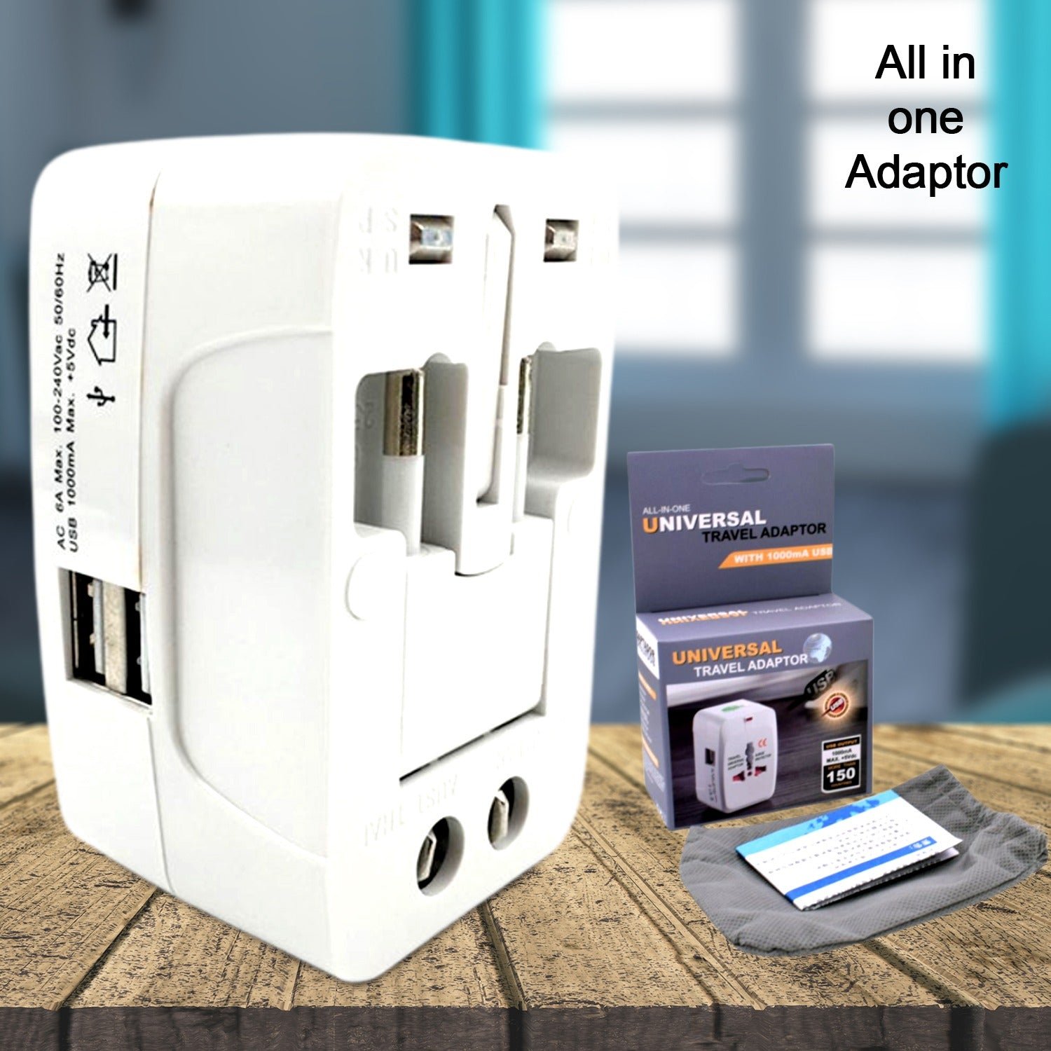 Premium All-in-One Universal Worldwide Travelling AC Adaptor Plug (1 Pc) - Buy Online at Alikart
