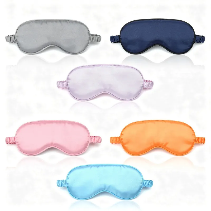 Satin Silk Eye Mask – Ultra Smooth Soft Sleep Mask & Blindfold for Sleeping, Travel, Relaxation, Meditation & Yoga (Random color-Pack of 1) - Detailed Feature View 1