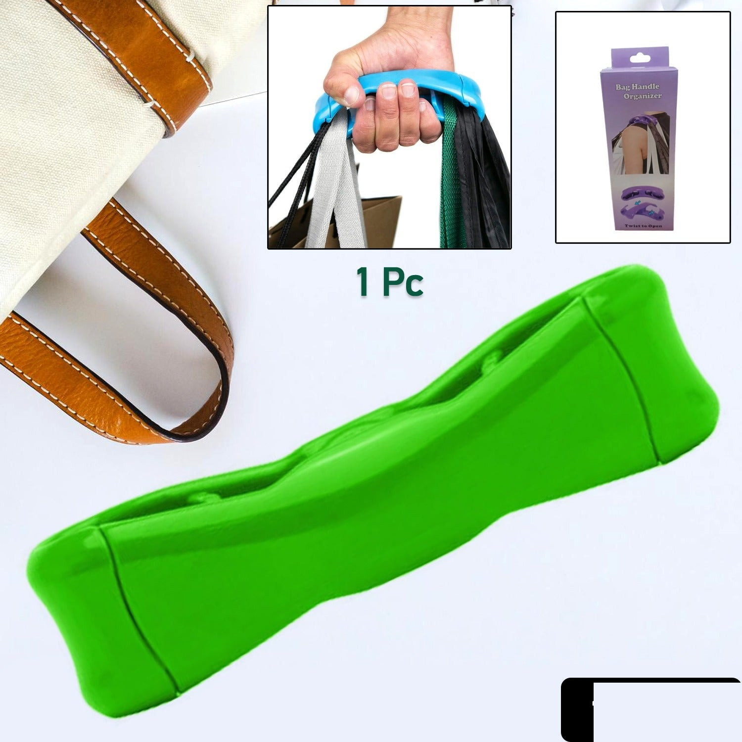 Click & Carry Grocery Bag Holder (1 Pc / Multi Color) - Detailed Feature View 1