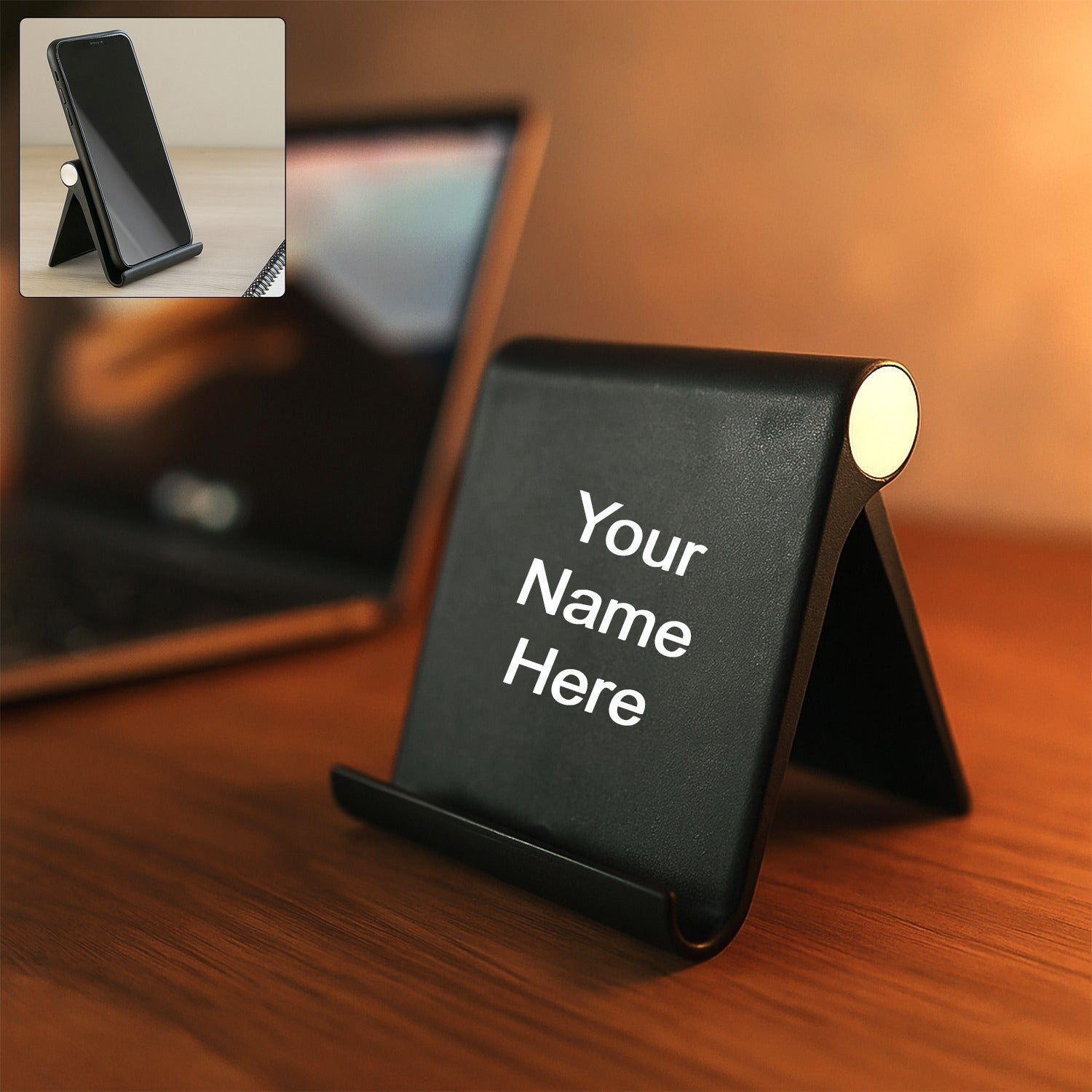 Premium Custom Plastic Foldable Desktop Mobile Stand (1 Pc / Black) - Buy Online at Alikart