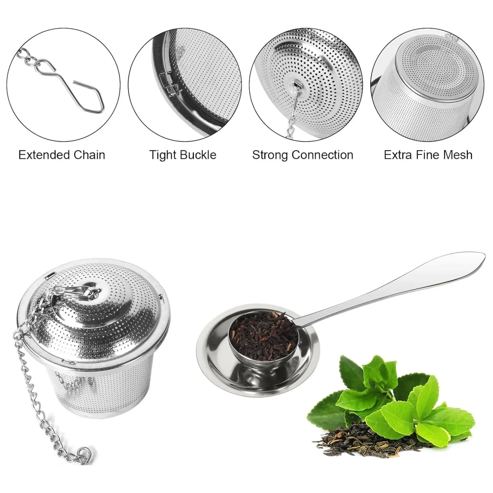 SS Easy Tea Filter for Filtering Tea in Household and Official Kitchen Use - Detailed Feature View 4