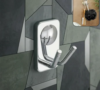 Premium Stainless Steel Wall Mounted Double Towel Hook for Bathroom