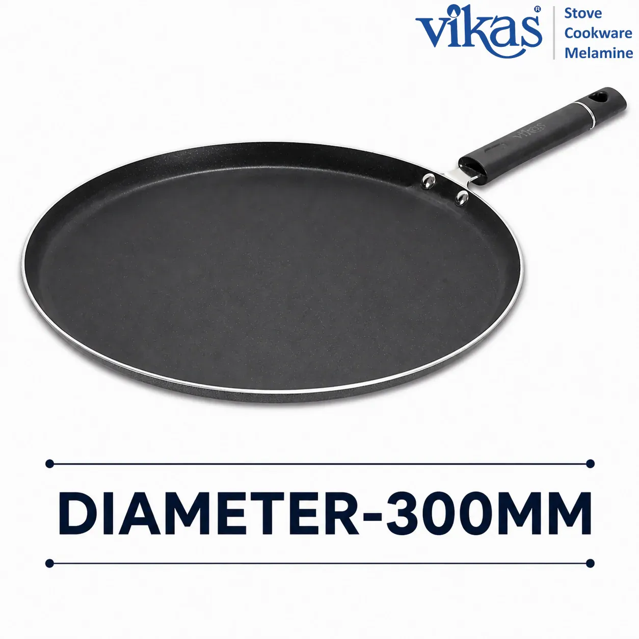 Vikas Dosa Tawa for Perfect Crispy Dosas, Parathas, and More Ideal for Healthy Cooking - Detailed Feature View 2
